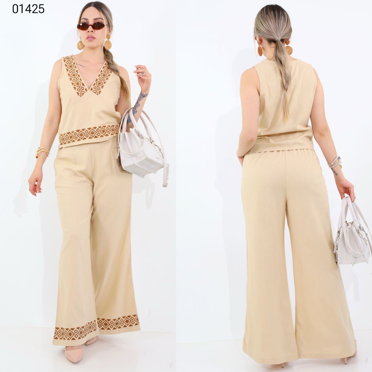 Conjunto Tejido Camel