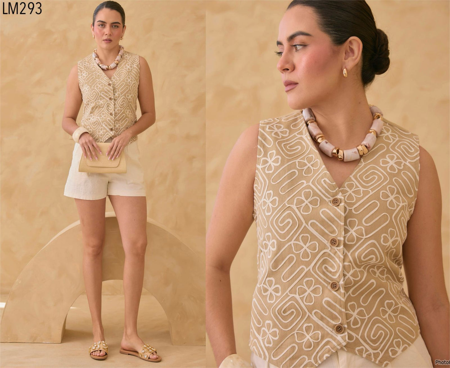 Blusa Chaleco tejido