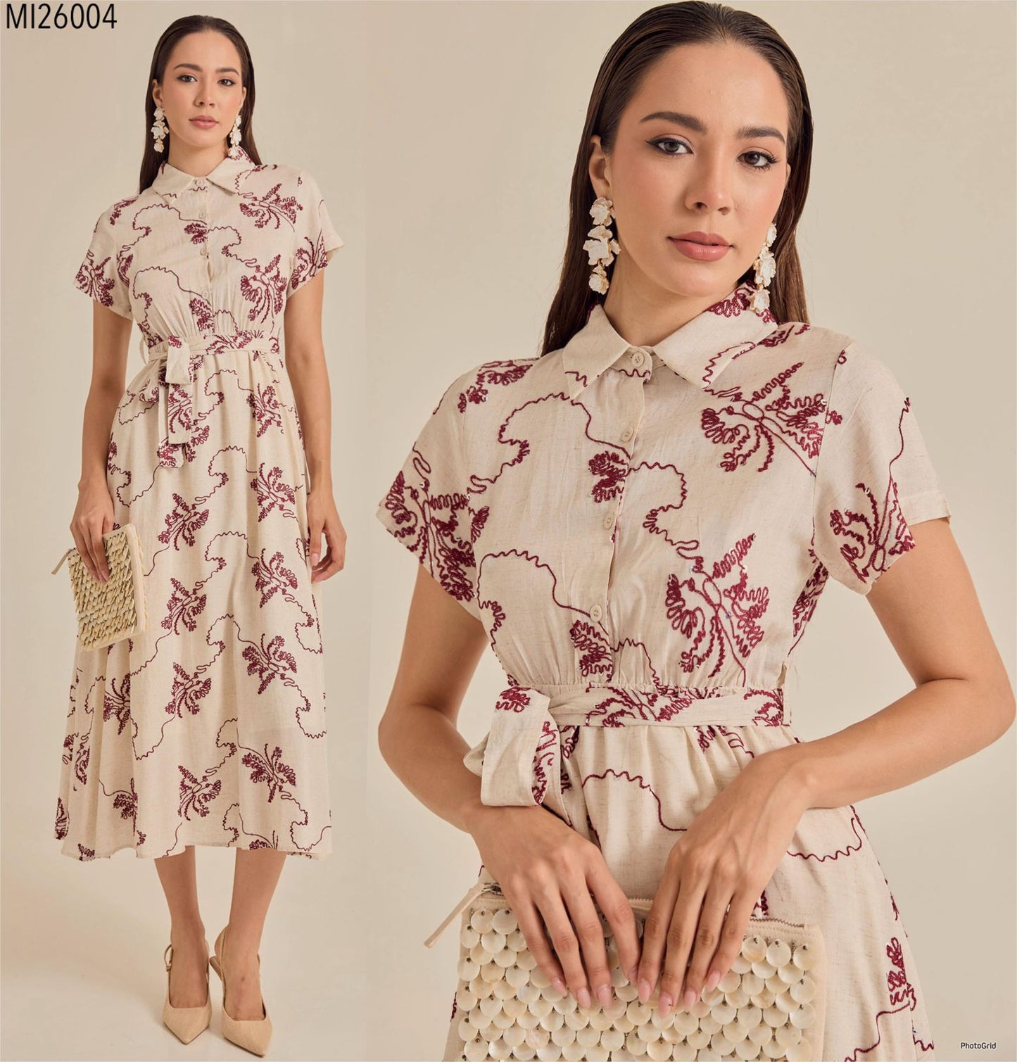 Vestido CS Tejido Vino