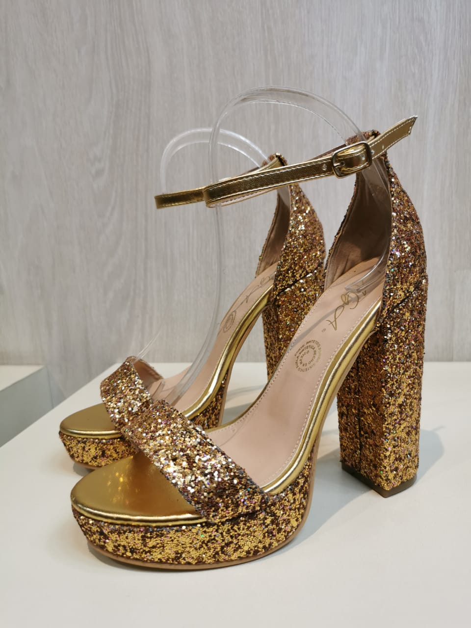 Tacones con online glitter