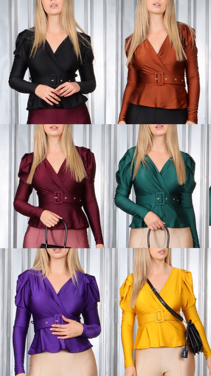 Blusa Cruzada Satin