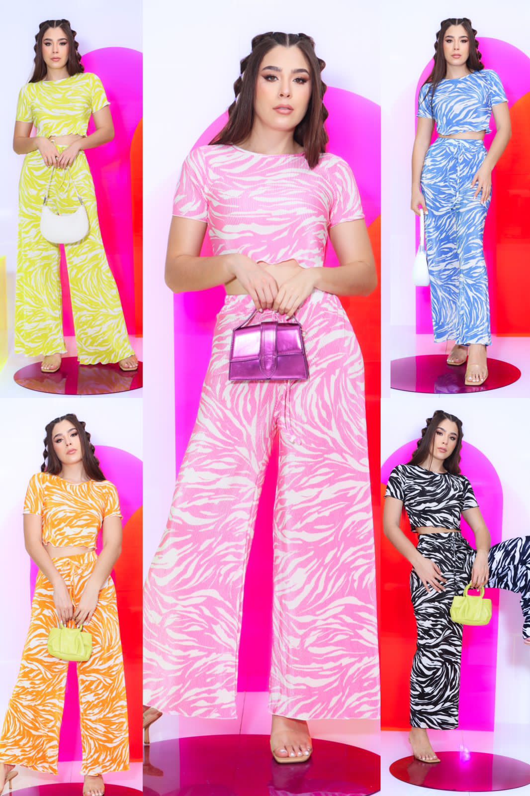 Conjunto Plisado Estampado
