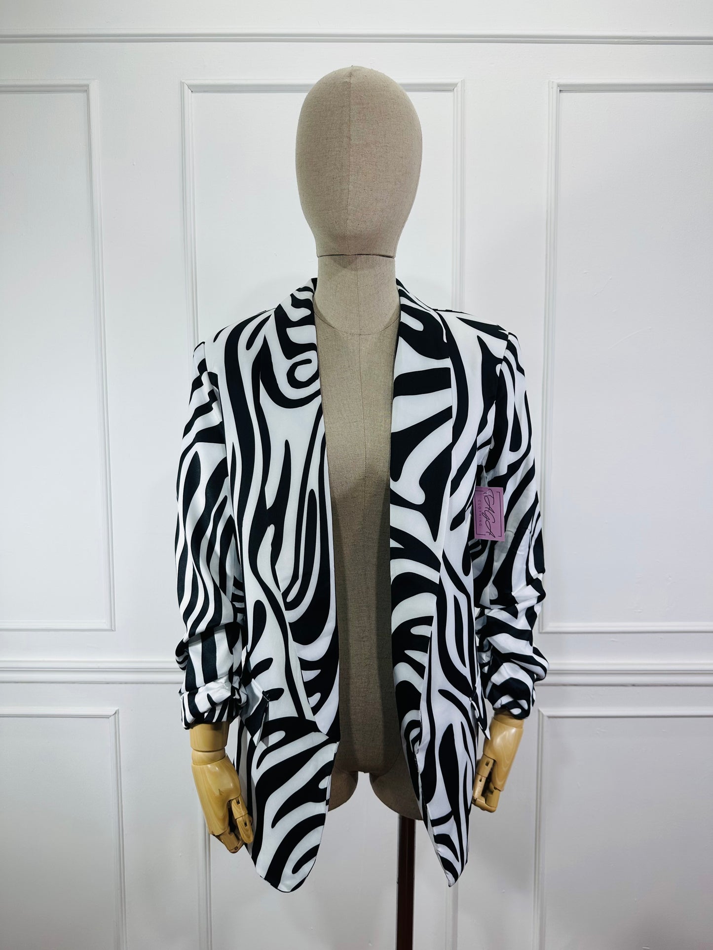 Blazer Manga 3/4 Estampado