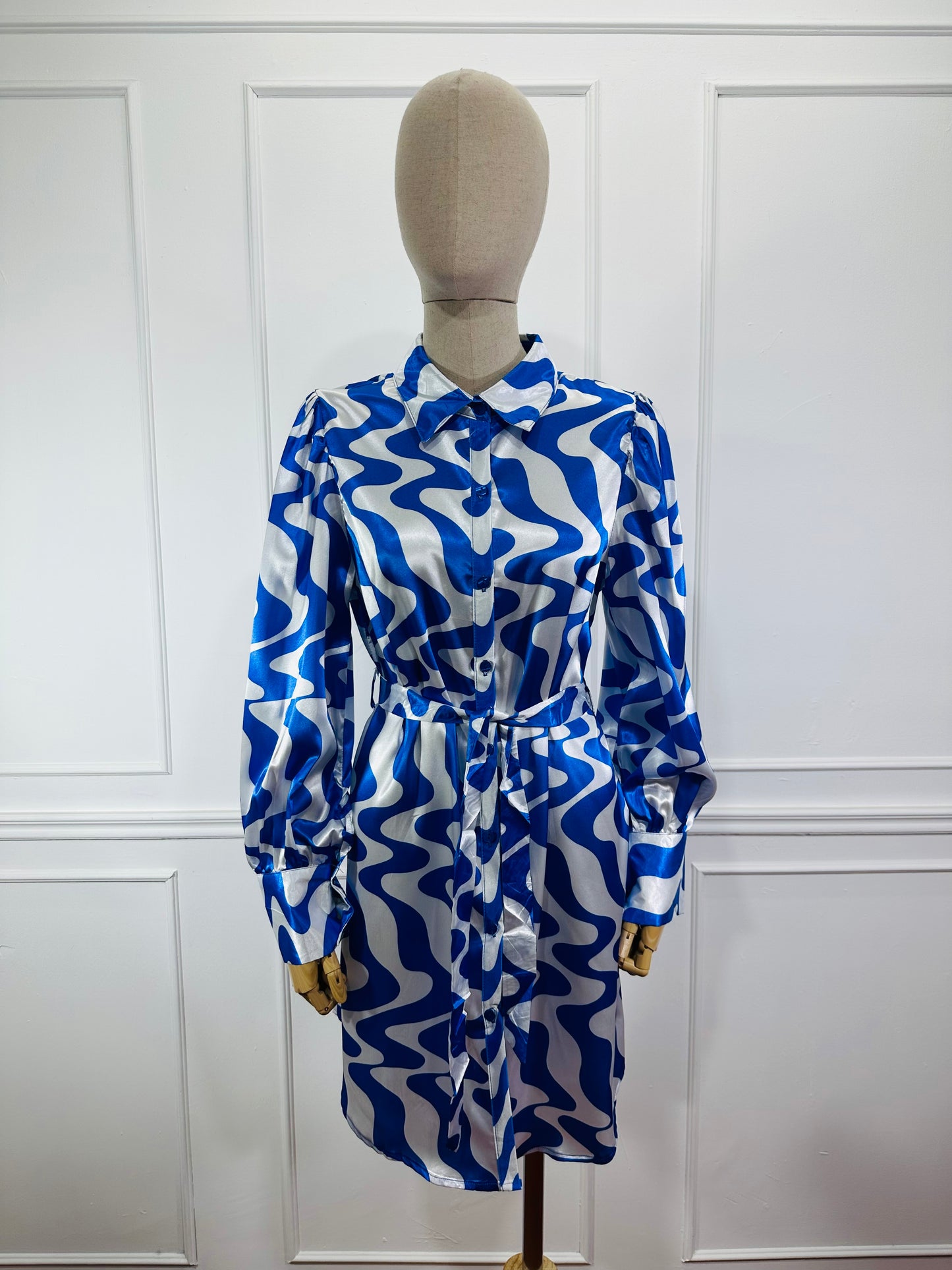 Vestido CS Camisero Corto Estampado