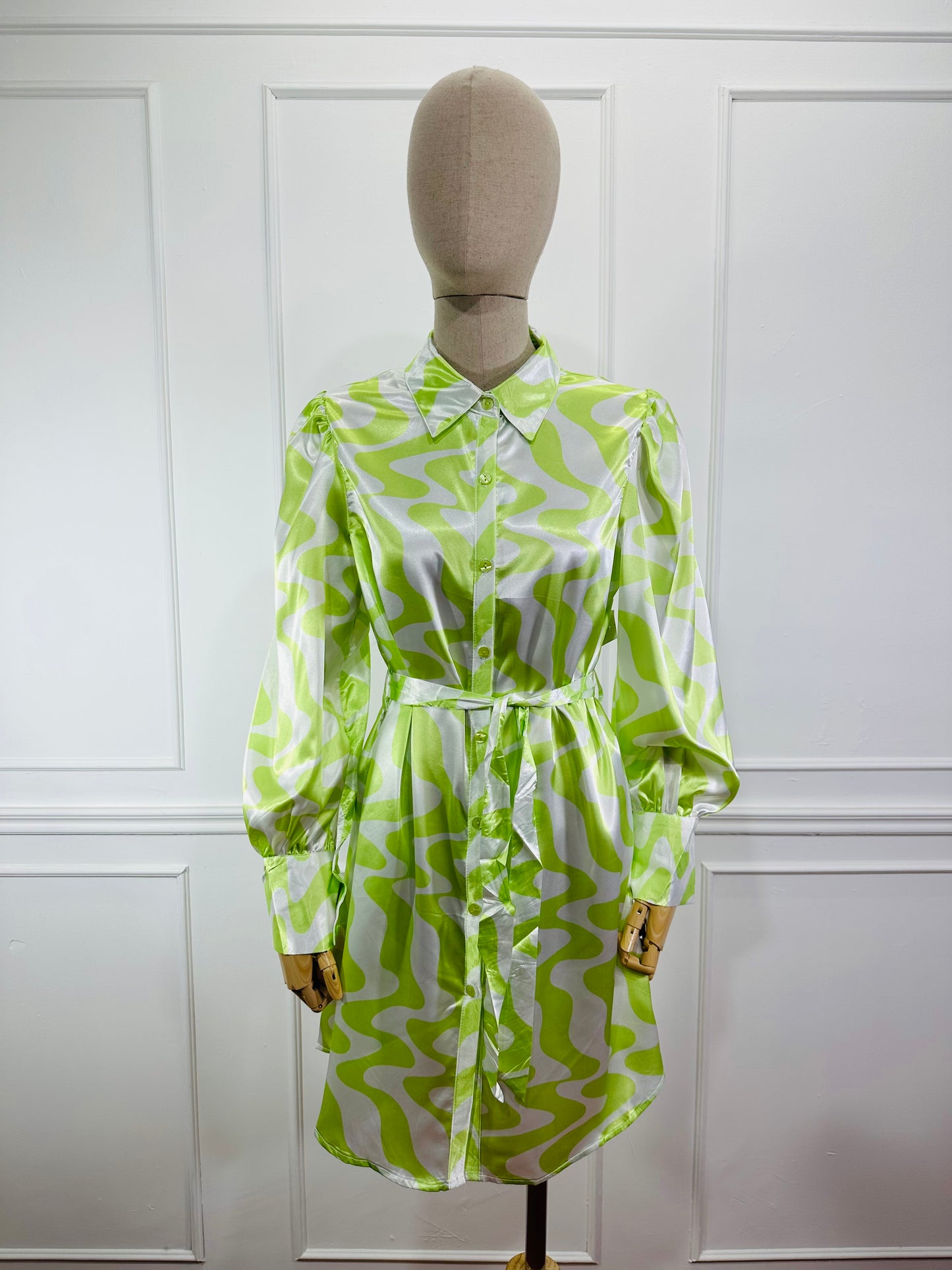 Vestido CS Camisero Corto Estampado
