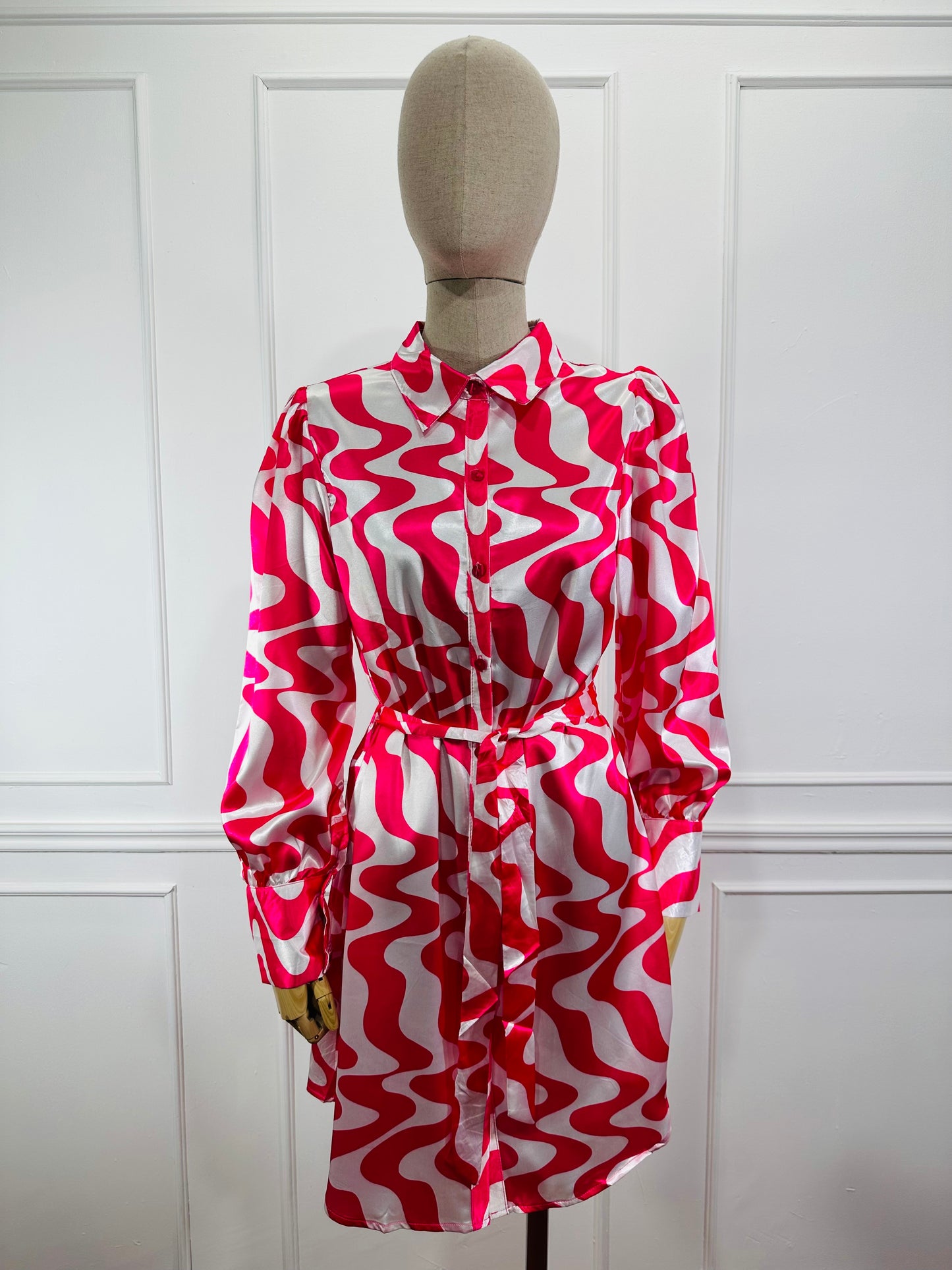 Vestido CS Camisero Corto Estampado