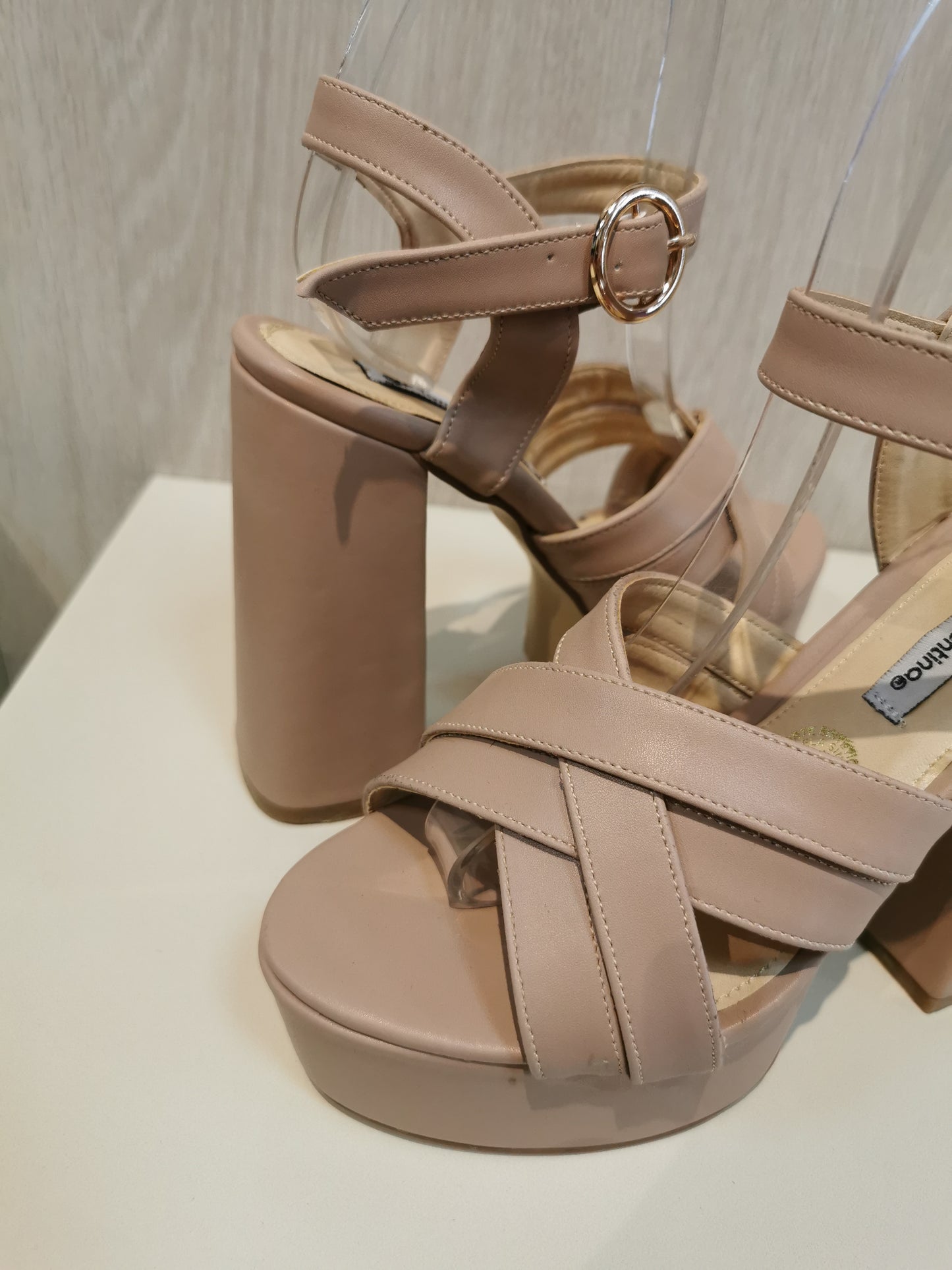 Tacon YV Tiras Cruzadas Maquillaje 13 CM