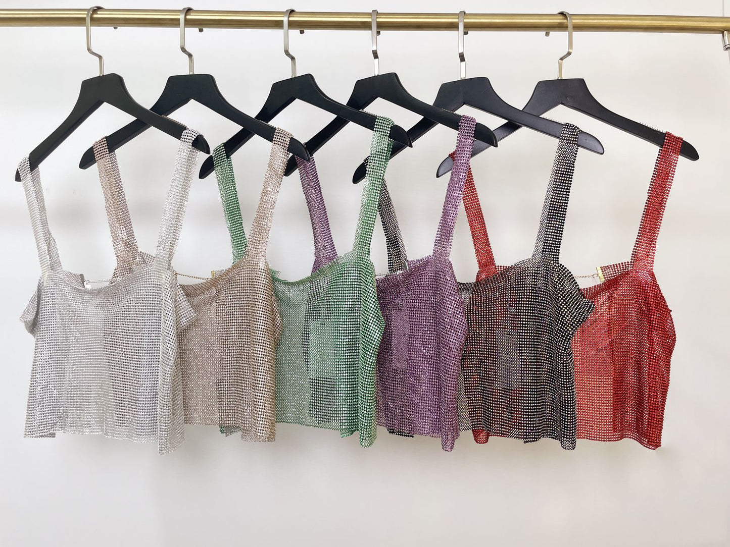 Top Brillos Escote Espalda