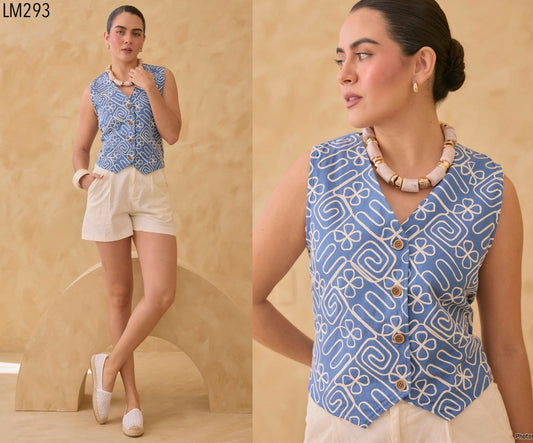Blusa Chaleco tejido