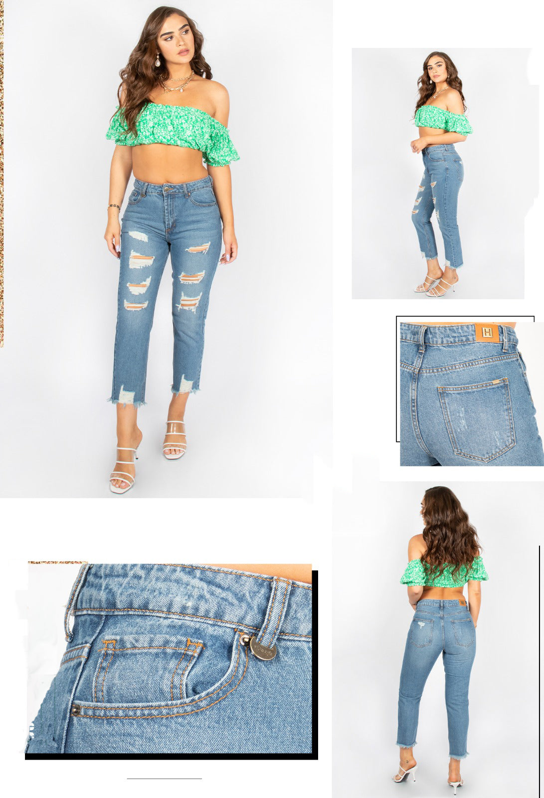 Pantalon Mom Jeans H